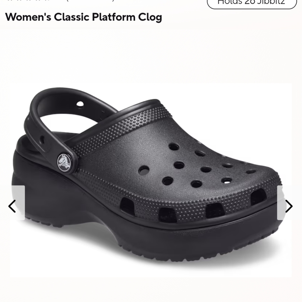 CROCS Women's Platform Clog - Black